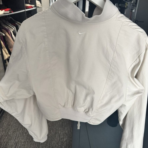 Nike cropped jacket like new, size S, beige