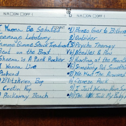 Cassette tapes used, pack of 20, rock hits 1980-1990