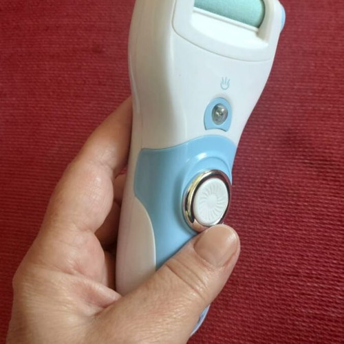 Electric Foot File with LED Light and 4 Heads, New