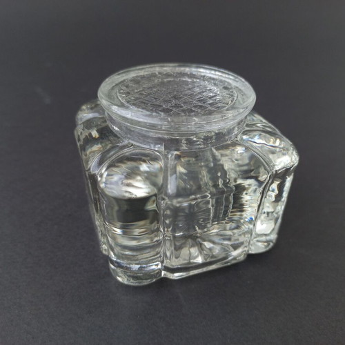 Antique inkwell like new, glass, very old