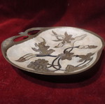Brass decorative apple-shaped plate used