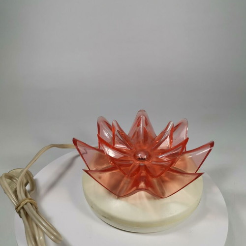 Vintage plastic table lamp Nufaro used, 70s