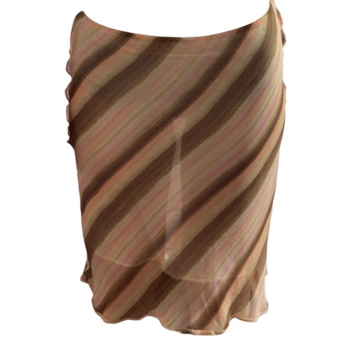 Xanaka Y2K sheer skirt in brown and pink