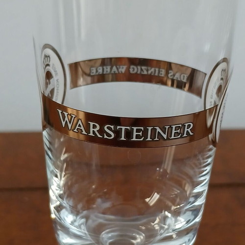 Warsteiner beer glasses set of 3 0.3 lt like new vintage
