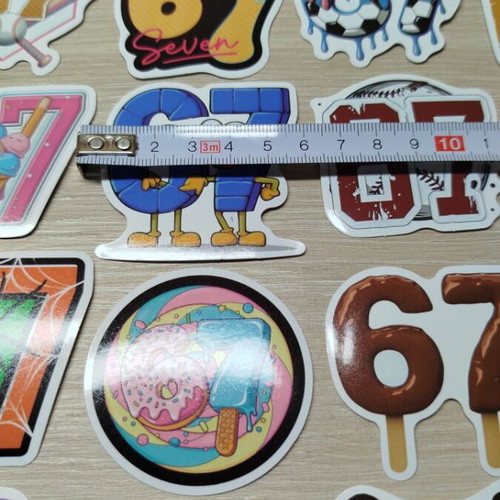 Vinyl stickers set of 53 pieces, new, theme 6-7