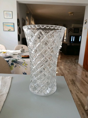 Bohemian crystal vase like new