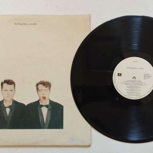 Pet Shop Boys Actually vinyl record used, rock