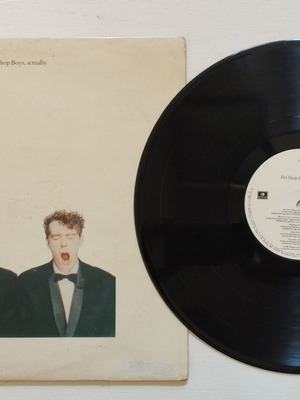 Pet Shop Boys Actually vinyl record used, rock