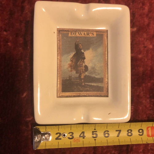Vintage Dewar’s Collectible Ceramic Ashtray 1980s like new