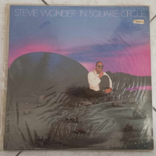 Stevie Wonder In Square Circle vinyl used with protective sleeve