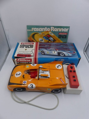Carrera Structo Porsche 908 R/C Race Car употребяван винтидж рядък 1/12