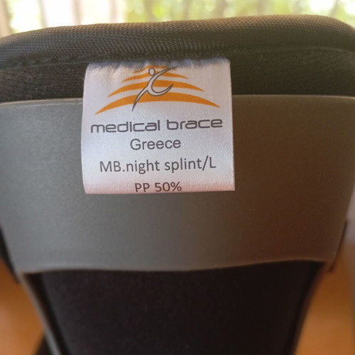 Night–Splint Medical Brace ankle rest splint size L like new