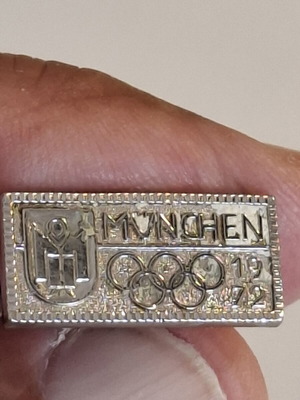 Collectible cufflinks with Munich 1972 Olympic Games logo like new