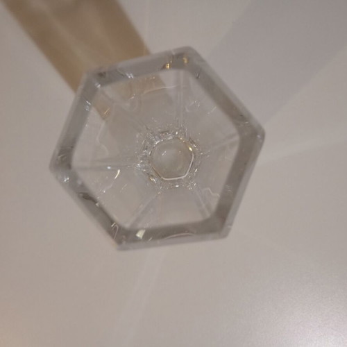 Crystal vase used, heavy and simple design