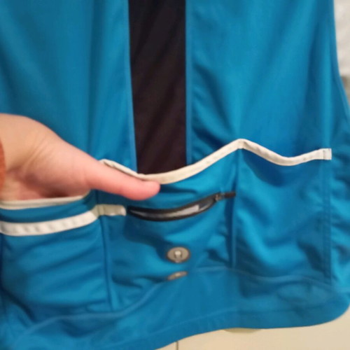 Admiral cycling jersey new, size L/XL, black and blue