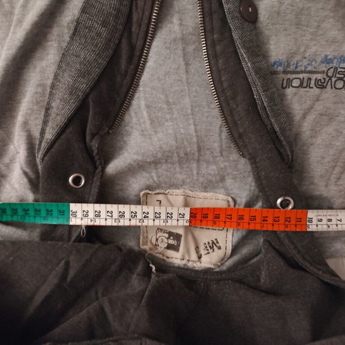 A.P.C. men's hoodie cardigan used, medium, gray