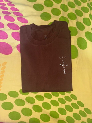 Travis Scott t-shirt medium brown like new