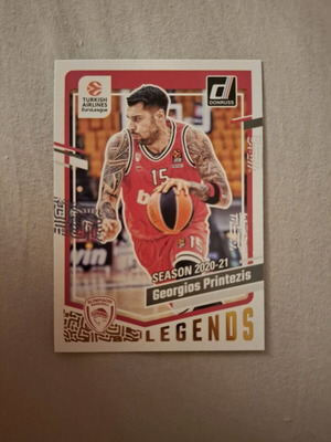 Κάρτα Giorgos Printezis Donruss Euroleague 2023-2024 σαν καινούργιο