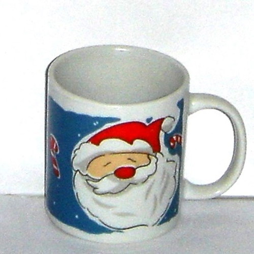 Festive Greek coffee cup with Saint Basil design new