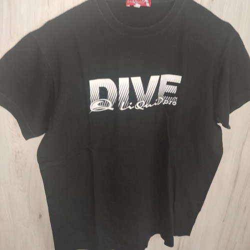 LiQuid Pro men's T-shirt black with white DIVE logo, like new, sizes S M