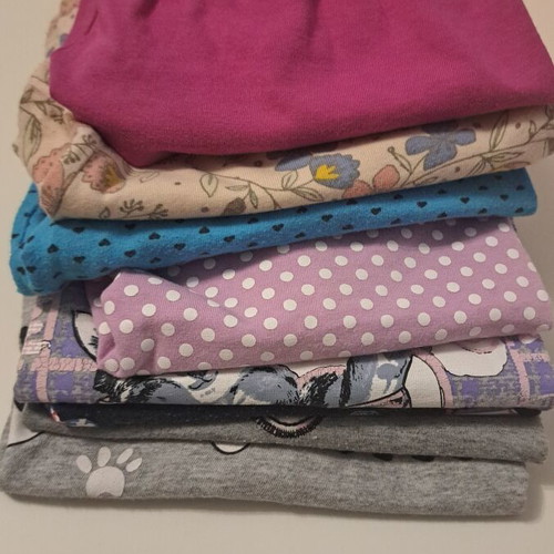 Girls' clothing pack, 8 sleepwear pieces, ages 6-8