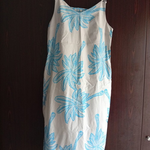 Lagbi dress size 42, white and turquoise