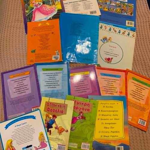 Children's classic fairy tale books pack of 15 like new, Greek