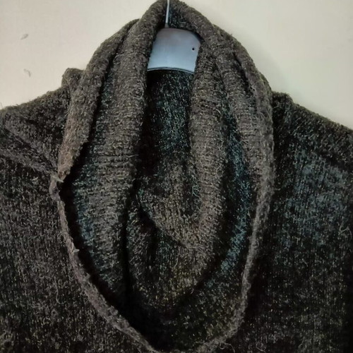 Knitted dress/shirt used, black, size L