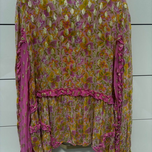 Miss June shirt like new, pink multicolor, size M