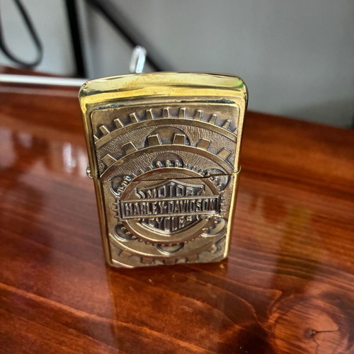 Zippo Harley Davidson lighter used collectible 1997 “gears”