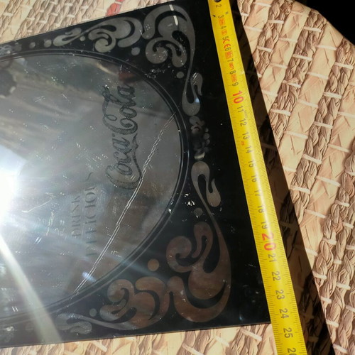 Coca-Cola mirror and picture collection used