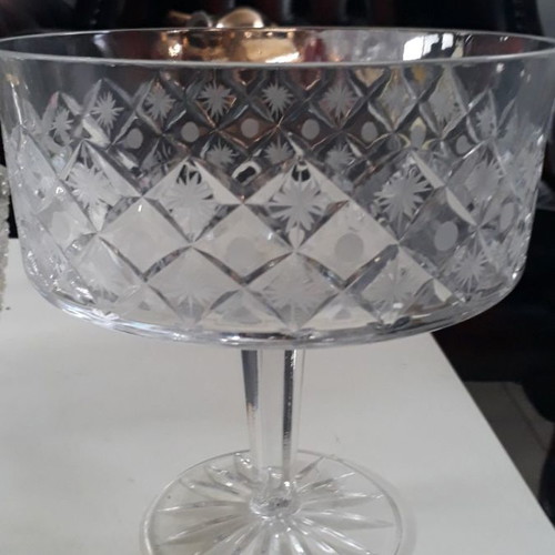 Crystal bowl with foot used