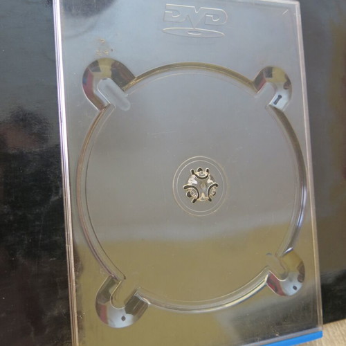 Plastic DVD support case transparent