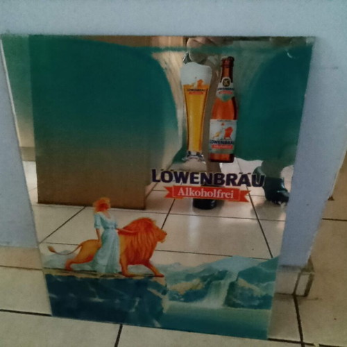 Lowenbrau Brewery Promotional Mirror 1980 Like New