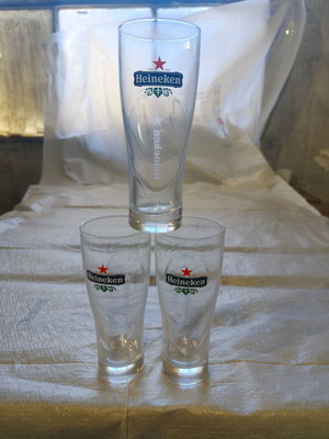 Ποτήρια μπύρας Heineken σετ 6 τεμαχίων 0,25L, καινούργια vintage