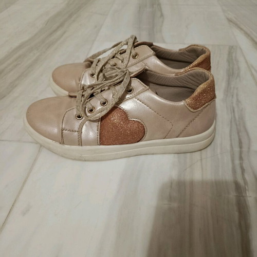Exe kids sneakers like new, beige gold, size 35
