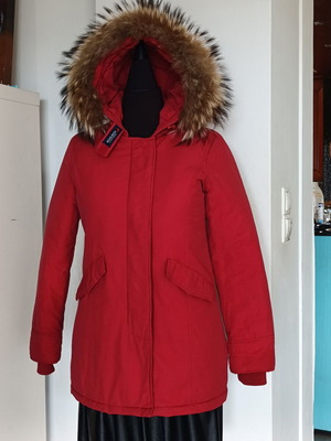 Woolrich Vintage 90's women's parka XS like new, red