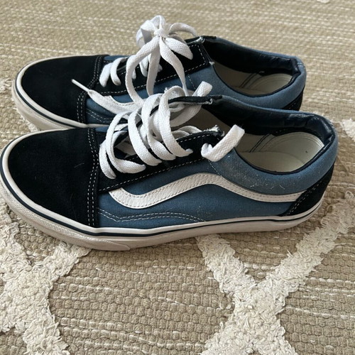 Vans Old Skool athletic shoes like new, navy blue, size 38