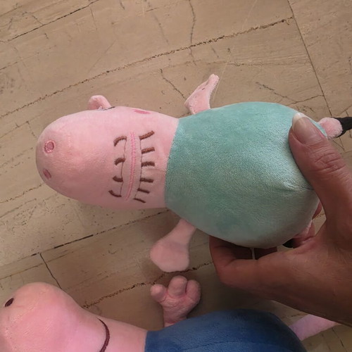 George and Daddy Pig plush toys like new, sold together