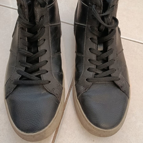 Renato Carini ankle boots size 43 new, black with grey sole