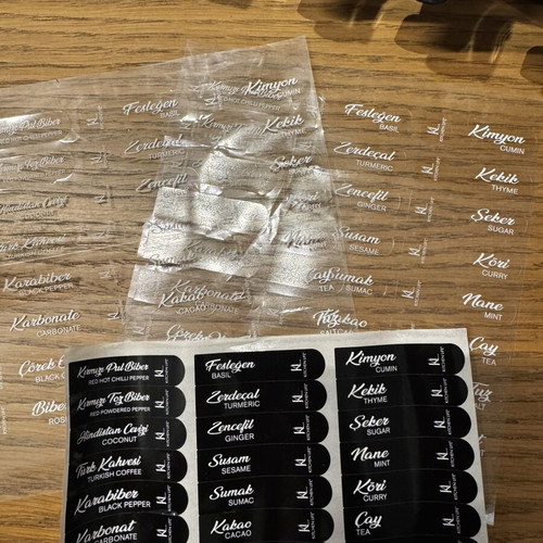 Spice rack for 12 spices with stickers and small spoons new