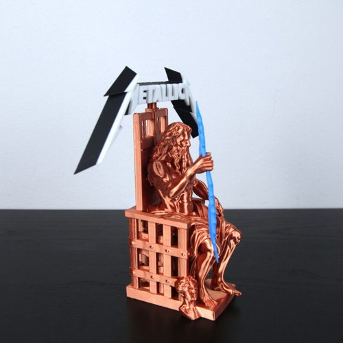 Zeus Metallica Edition statue new, decorative art piece
