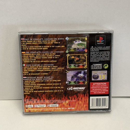 Gauntlet Legends PlayStation 1 PAL game, complete with manual