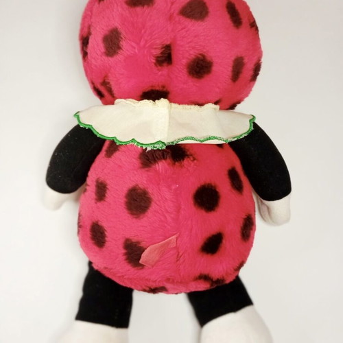 Noel vintage ladybug plush doll 34cm, 80s/90s