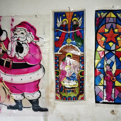 Christmas slides used, Greek decade set of 3 pieces
