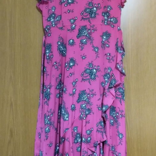 Gigi Parker fuchsia dress, size L, cotton fabric