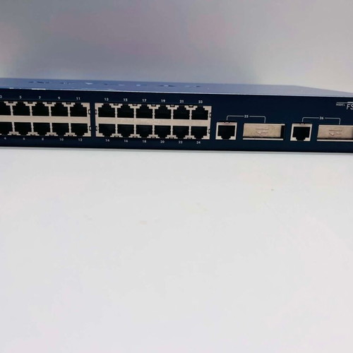 Netgear ProSafe FSM726 Managed Switch 10/100 with 2 GBIC Ports used