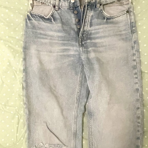 Zara jeans with cut-out openings, used, light blue, size 36