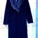  Vintage μαυρο ολομαλλο παλτο Morgan medium.