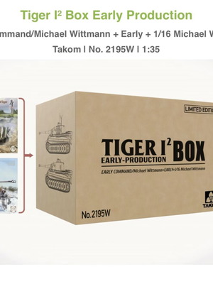 Takom Tiger I² Box μοντέλο πρώιμης παραγωγής καινούργιο